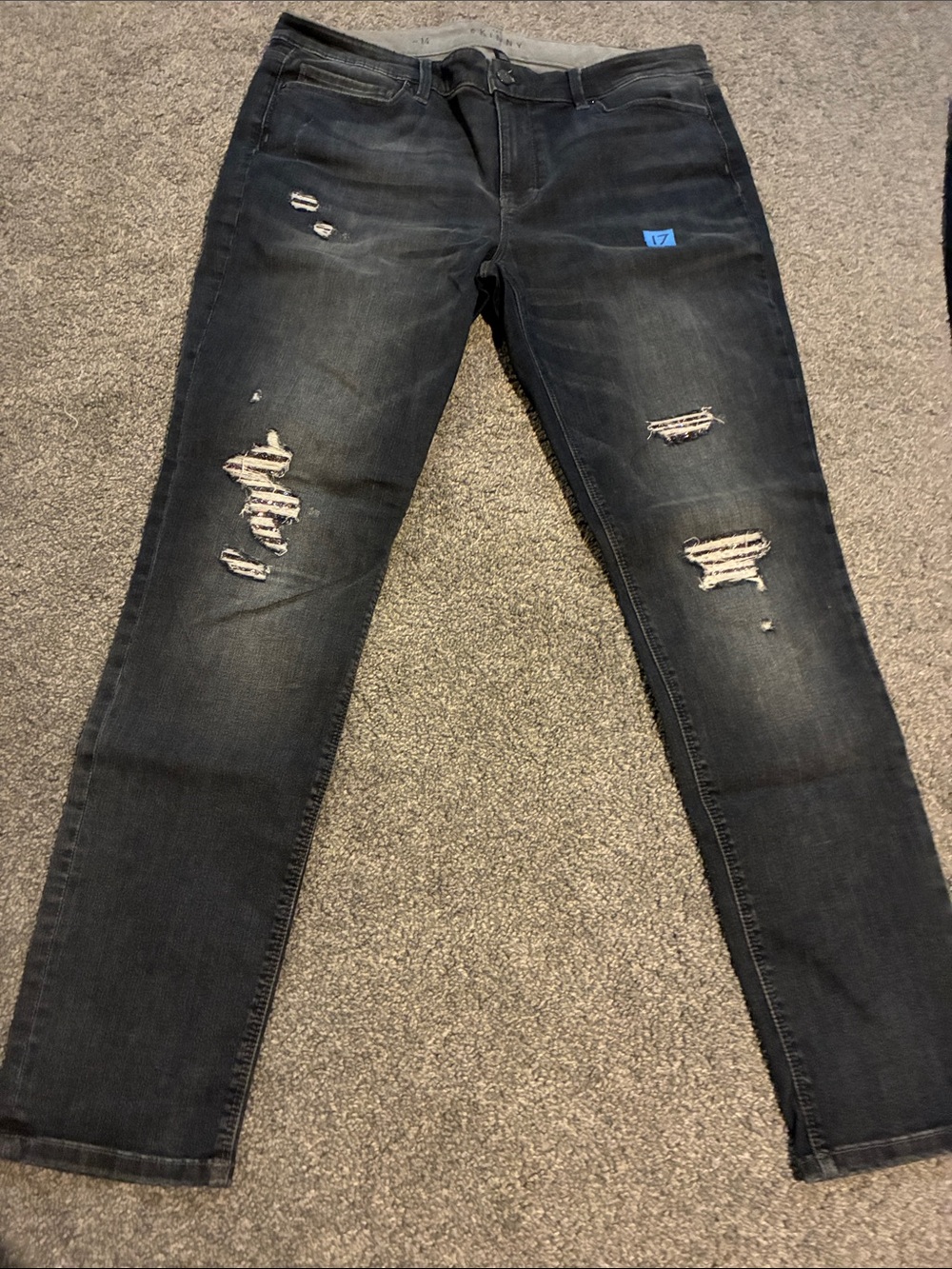 White House Black Market Women's Skinny Jeans sequins #17